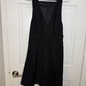 Lulu's Classic Black Backless Dress